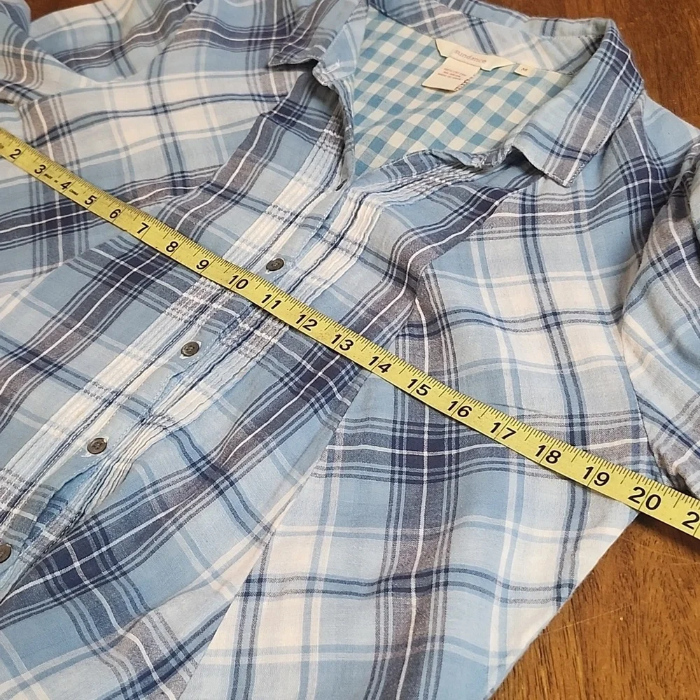 Sundance flannel shirt size M Patchwork Cotton